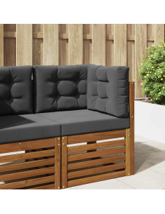 Cuscino per divano da esterno 3 pcs Antracite Poliestere