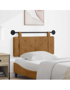 Testata appesa Marrone 110 x 55 x 5 cm Velluto