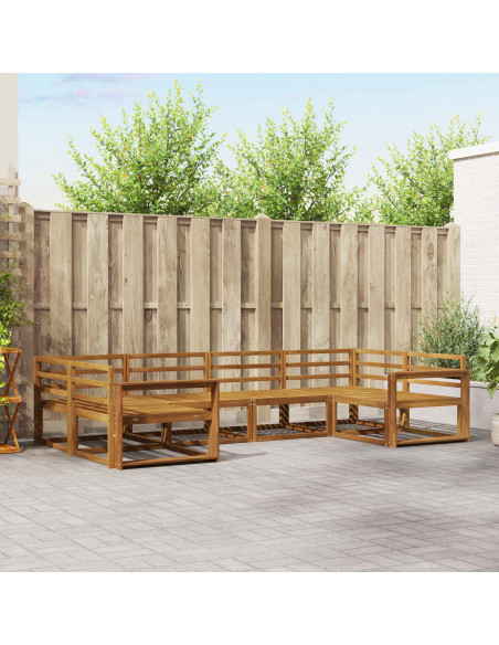 Set di divani da esterno 6 pcs Naturale