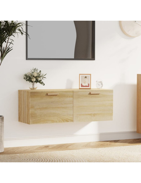 Mobile Pensile Rovere Sonoma 100x36,5x35 cm Legno Multistrato