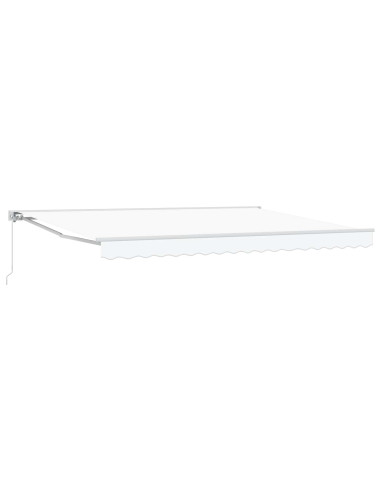 Tenda retrattile manuale Bianco 4 × 3,5 m