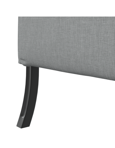 Divano alto 101cm Grigio chiaro Tessuto