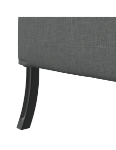 Divano alto 101cm Grigio scuro Tessuto