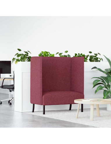 Divano alto 101cm Rosso vino Tessuto
