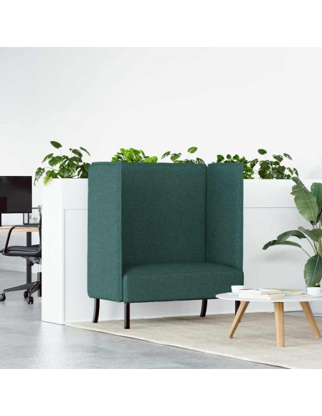 Divano alto 101cm Verde scuro Tessuto