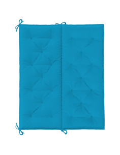 Cuscini per Panca 2 pz Azzurri 120x50x7cm in Tessuto Oxford