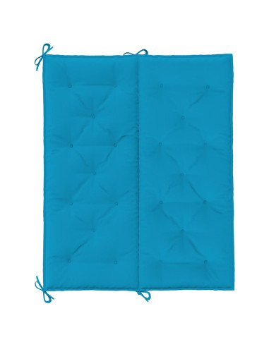 Cuscini per Panca 2 pz Azzurri 120x50x7cm in Tessuto Oxford