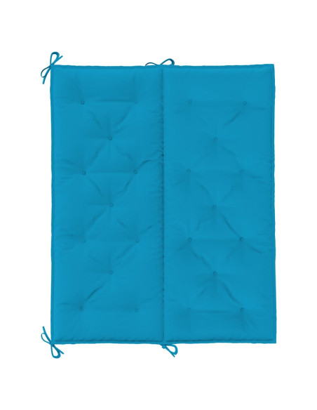 Cuscini per Panca 2 pz Azzurri 120x50x7cm in Tessuto Oxford
