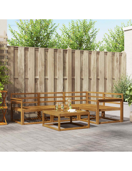 Set di divani da esterno 5 pcs Naturale