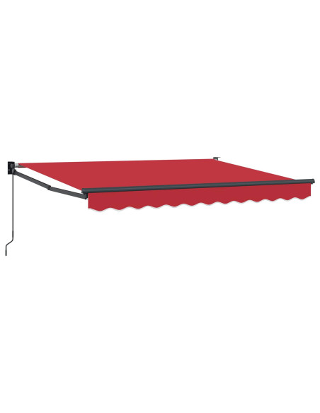 Tenda retrattile manuale Rosso 3,5 x 2 m