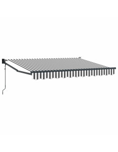 Tettuccio Elettrico Retrattile Antracite e Bianco 2,5 x 2 m