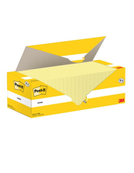 CF18+6 POST-IT/CANARY/76X76/100FF
