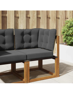 Cuscino per divano da esterno 3 pcs Antracite Poliestere