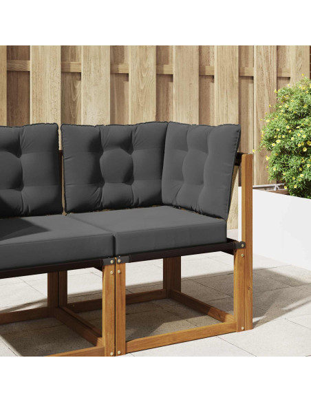 Cuscino per divano da esterno 3 pcs Antracite Poliestere