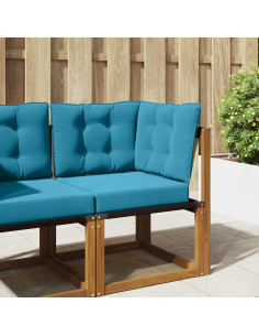 Cuscino per divano da esterno 3 pcs Blu Reale Poliestere