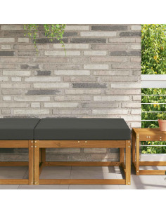 Cuscino per divano da esterno Antracite 80 x 80 x 8 cm