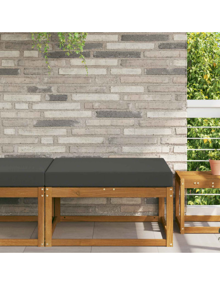 Cuscino per divano da esterno Antracite 80 x 80 x 8 cm