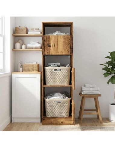 Mobile da lavanderia con porta Legno vecchio Legno multistrato