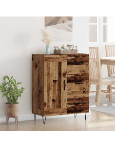 con cassetto Legno vecchio 69.5 x 34 x 90 cm Legno multistrato