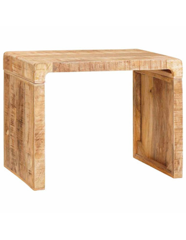 Tavolino Marrone 60 x 35 x 46 cm Legno di mango massello