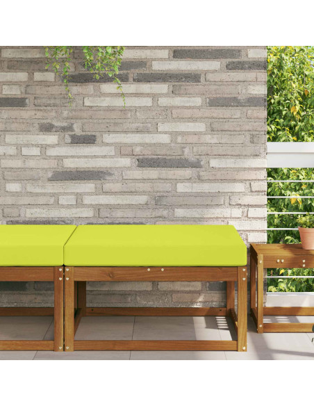 Cuscino per divano da esterno Verde 80 x 80 x 8 cm Poliestere