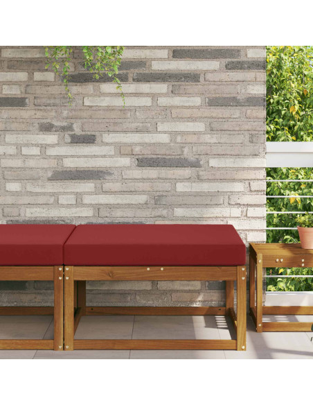 Cuscino per divano da esterno Rosso vino 80 x 80 x 8 cm