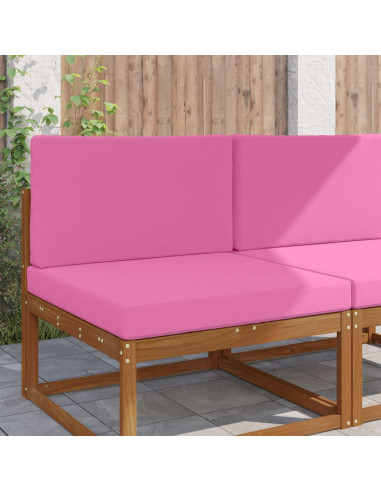 Cuscino per divano da esterno 2 pcs Rosa Poliestere