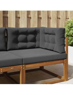 Cuscino per divano da esterno 3 pcs Antracite Poliestere