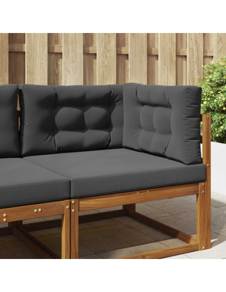 Cuscino per divano da esterno 3 pcs Antracite Poliestere
