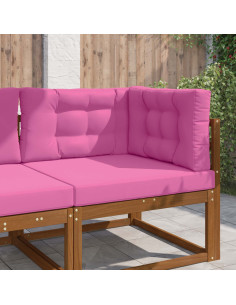 Cuscino per divano da esterno 3 pcs Rosa Poliestere