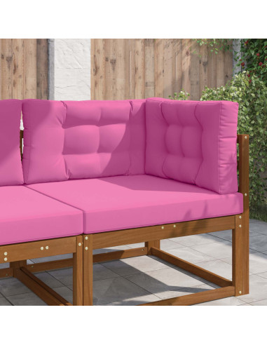 Cuscino per divano da esterno 3 pcs Rosa Poliestere