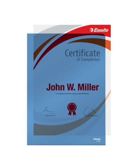 CF25 BUSTE L PVC CRISTAL LUCIDE BLU