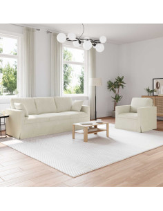 Set di divani 2 pcs Crema 198 x 78 x 80 cm Velluto