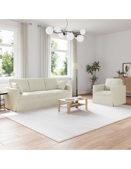 Set di divani 2 pcs Crema 198 x 78 x 80 cm Velluto