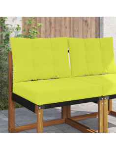 Cuscino per divano da esterno 2 pcs Verde Poliestere
