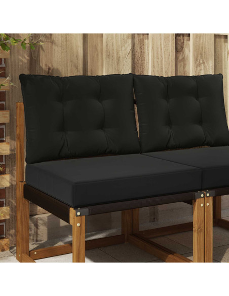 Cuscino per divano da esterno 2 pcs Nero Poliestere