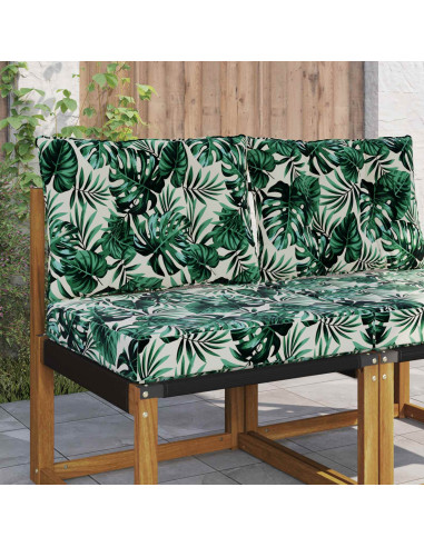 Cuscino per divano da esterno 2 pcs Motivo Foglia Poliestere