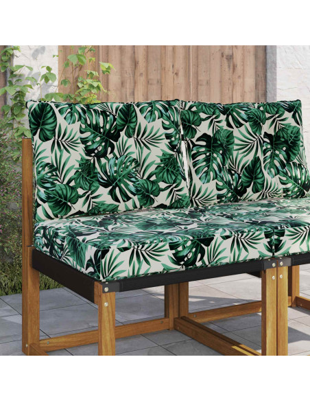 Cuscino per divano da esterno 2 pcs Motivo Foglia Poliestere