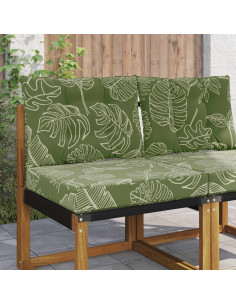 Cuscino per divano da esterno 2 pcs Design a foglia Poliestere