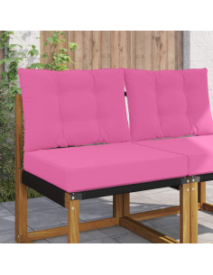Cuscino per divano da esterno 2 pcs Rosa Poliestere