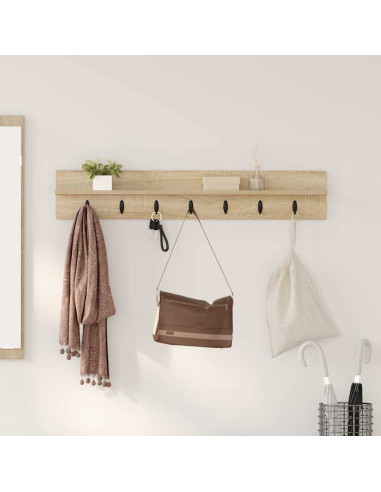 Appendiabiti a muro Rovere Sonoma 100 x 10,5 x 18 cm
