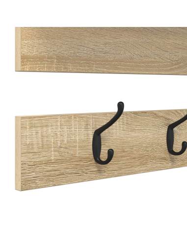 Appendiabiti a muro Rovere Sonoma 90 x 15 x 36 cm