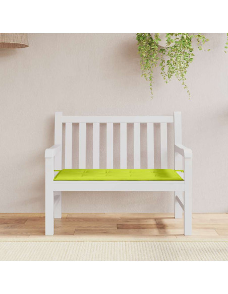 Cuscino per Panca Verde Brillante 120x50x4 cm in Tessuto Oxford