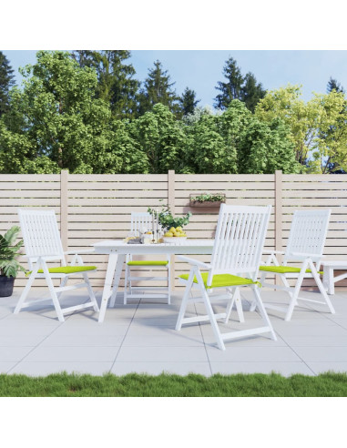 Cuscini per Sedia 4 pz Verde Brillante 50x50x4cm Tessuto Oxford