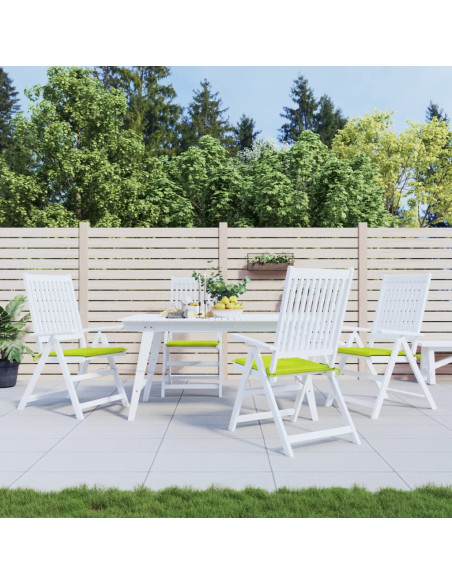 Cuscini per Sedia 4 pz Verde Brillante 50x50x4cm Tessuto Oxford