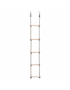 Scala a 5 Gradini 210 cm in Legno Massello di Pino