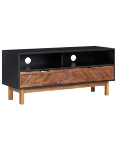 Mobile Porta TV 100x35x45 cm in Legno Massello di Acacia e MDF