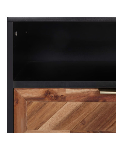 Mobile Porta TV 100x35x45 cm in Legno Massello di Acacia e MDF