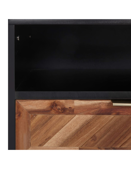 Mobile Porta TV 100x35x45 cm in Legno Massello di Acacia e MDF