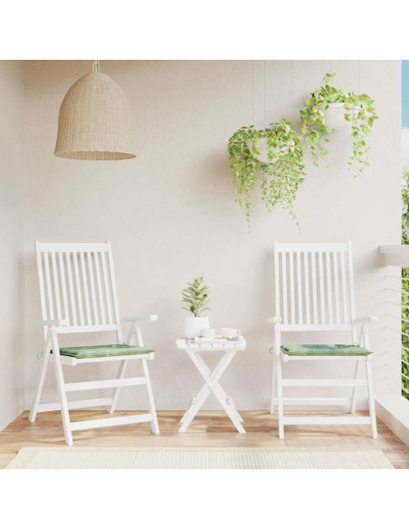 Cuscini per Sedia 2 pz Motivo a Foglie 40x40x4 cm Tessuto